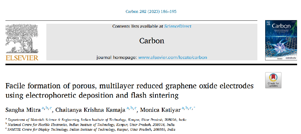 《Carbon》：利用電泳沉積和光子燒結係統還原氧化石墨烯電極